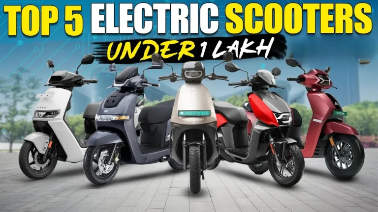 Top 5 Electric Scooters Under ₹1 Lakh in India